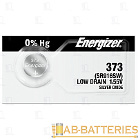 Батарейка Energizer 373 (SR916SW) BL1 Silver Oxide 1.5V 0%Hg (1/10/100/1000)