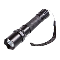 Фонарь универсальный Ultraflash E145 1W CREE от аккумулятора 3 режима черный (1/40)
