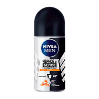 Дезодорант мужской Nivea черное и белое Extra роликовый 50мл (1/30)