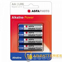 Батарейка AgfaPhoto LR6 AA BL4 Alkaline 1.5V (4/48/576)  | Ab-Batteries | Элементы питания и аксессуары для сотовых оптом