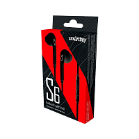 Наушники внутриканальные Smartbuy S6 с микр. черный (1/100)