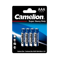 Батарейка Camelion BLUE R03 AAA BL4 Heavy Duty 1.5V (4/48/1152)