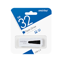 Флеш-накопитель Smartbuy Iron 32GB USB2.0 пластик черный белый 