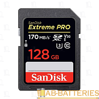 Карта памяти SD SanDisk Extreme Pro 128GB Class10 UHS-I (U3) 95 МБ/сек V30