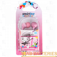 Наушники внутриканальные Smartbuy Color Trend розовый (1/20/320)