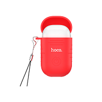 Беспроводная гарнитура HOCO E39 на правое ухо с красным чехлом (1/22/220)