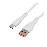 Кабель GoPower GP07T USB (m)-Type-C (m) 1м 2.4A силикон белый (1/200/800)