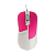 Мышь проводная Gembird MOP-410-O классическая USB белый фуксия (1/100)