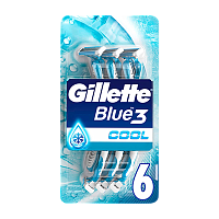 Бритва одноразовая Gillette "BLUE3 Cool" 3 лезвия ENG 6шт. (1/12)