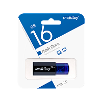 Флеш-накопитель Smartbuy Click 16GB USB2.0 пластик синий