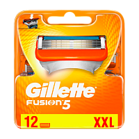 Сменные кассеты Gillette "FUSION" 5 лезвий 12шт. (цена за 1 шт) (12/120)
