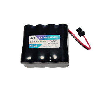Аккумулятор ET RC-9606WSM PK1 Чёрный, 9.6V, 600mAh, Ni-Mh (1/40)