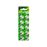 Батарейка GP G8/LR1120/LR55/391A/191 BL10 Alkaline 1.5V отрывные (10/250/5000)