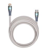 Кабель Smartbuy Type-C (m)-Lightning (m) 1м 3.0A нейлон серый