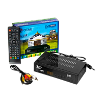 Приставка для цифрового ТВ OTAU T5000+C DVB-T/T2 металл черный (1/60)
