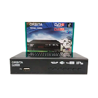 Приставка для цифрового ТВ Орбита A8000 DVB-T/T2 металл черный (1/60) 