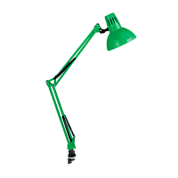 Светильник настольный Camelion KD-312 40W 230V E27 струбцина зеленый (1/12)