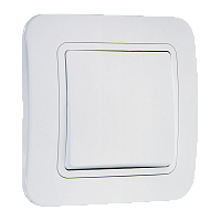 Выключатель Makel Lillium 1-клав.10A пластик белый 70001 (1/12)