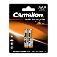 Аккумулятор бытовой Camelion HR03 AAA BL2 NI-MH 900mAh (2/24/480) 
