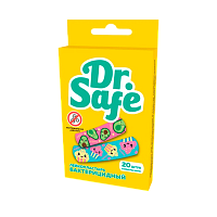 Пластырь бактерицидный Dr.Safe FOOD 7.2см x 1.9см на нетканой основе 20шт.