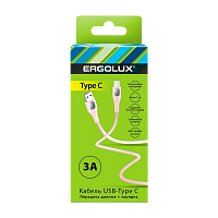 Кабель Ergolux ELX-CDC02-C14 USB (m)-Type-C (m) 1.2м 3.0A розовый в коробке (1/10/240)