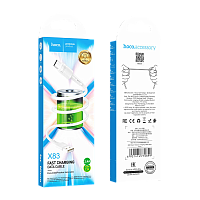 Кабель HOCO X83 USB (m)-microUSB (m) 1м 2.4A ПВХ белый (1/33/330)