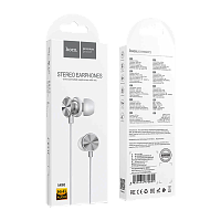 Наушники внутриканальные HOCO M96 с микр. серебряный (1/31/310)
