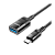 Переходник HOCO U107 USB (m)-Type-C (f) 0.1м нейлон черный (1/37/370)