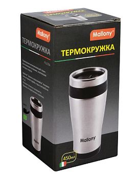 Термокружка Mallony FELICITA  нерж.сталь 450мл. (1/12)
