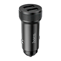 Автомобильное З/У HOCO Z49 2USB 2.4A с кабелем Type-C черный (1/13/130)