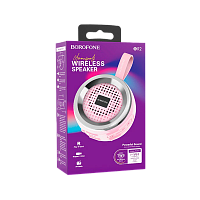 Портативная колонка Borofone BR2 bluetooth 5.0 розовый (1/80) 