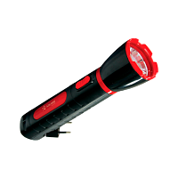Фонарь туристический Космос 103 1W 1LED от аккумулятора прямая подзарядка черный красный (1/25/50)