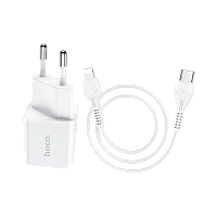 Сетевое З/У HOCO N10 Type-C 20W PD3.0 белый (1/12/120) 