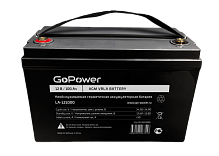 Аккумулятор свинцово-кислотный GoPower LA-121000 12V 100Ah клеммы под болт M8