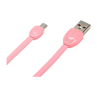 USB кабель REMAX Shell (Micro) RC-040M, Розовый (1M, 2.1A) (35)
