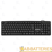 Клавиатура проводная Defender HB-520 Element классическая USB 1.5м черный (1/20)