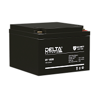 Аккумулятор свинцово-кислотный Delta DT 1226 12V 26Ah (1/2)