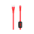 Кабель HOCO S4 USB (m)-Lightning (m) 1.2м 2.4A TPE дисплей красный (1/18/180)