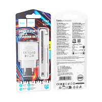 Сетевое З/У HOCO C109A 1USB 10.5W с кабелем Lightning белый (1/27/162)