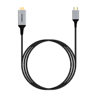 Кабель GoPower Type-C (m)-HDMI (m) 2м ПВХ 4K 60Hz черный Premium Zip-Lock c подвесом (1/100)