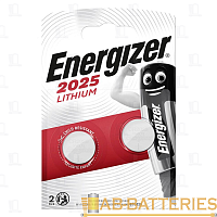 Батарейка Energizer CR2025 BL2 Lithium 3V годен до 07-2022 (2/20/200)