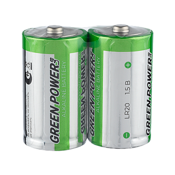 Батарейка GREEN POWERlab LR20 D SH2 Щелочная 1.5V (2/12/144)