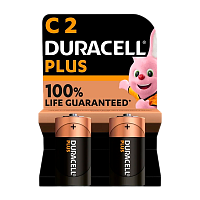 Батарейка Duracell Plus LR14 C BL2 Alkaline 1.5V (2/20/10120)