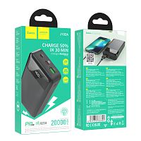 Внешний аккумулятор HOCO J102A 20000mAh 3.0A 20W 1USB/Type-C/MicroUSB QC3.0 дисплей черный (1/42)