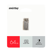 Флеш-накопитель Smartbuy MU30 64GB USB2.0 металл серебряный