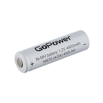 Аккумулятор GoPower 18670 Б/УП NI-MH 1.2V 4400mAh (55/330) 