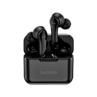 Наушники внутриканальные Lenovo QT82 bluetooth 5.0 с микр. черный