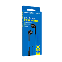 Наушники вставные Borofone BM54 с микр. черный (1/76/304)
