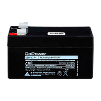 Аккумулятор свинцово-кислотный GoPower LA-1213 12V 1.3Ah клеммы T1/ F1 (1/20)