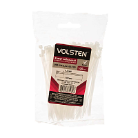 Хомут Volsten нейлон 2.5х100мм 100шт. белый (1/10/500)